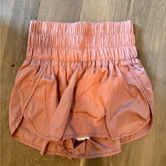 Free People Movement Women's Peach Shorts, medium - Picture 1 of 4